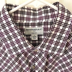 Slim fit banana republic dress shirt